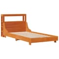 Miniatyrbilde 4 av 11: vidaXL Sengeramme uten madrass voksbrun 90x190 cm heltre furu