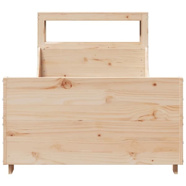 vidaXL sengeramme uden madras 100x200 cm massivt fyrretræ