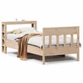 Miniatyrbilde 3 av 11: vidaXL Sengeramme uten madrass 75x190 cm heltre furu