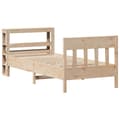 Miniatyrbilde 4 av 11: vidaXL Sengeramme uten madrass 75x190 cm heltre furu