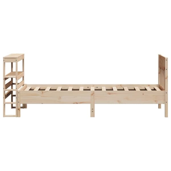 vidaXL Sengeramme uten madrass 75x190 cm heltre furu