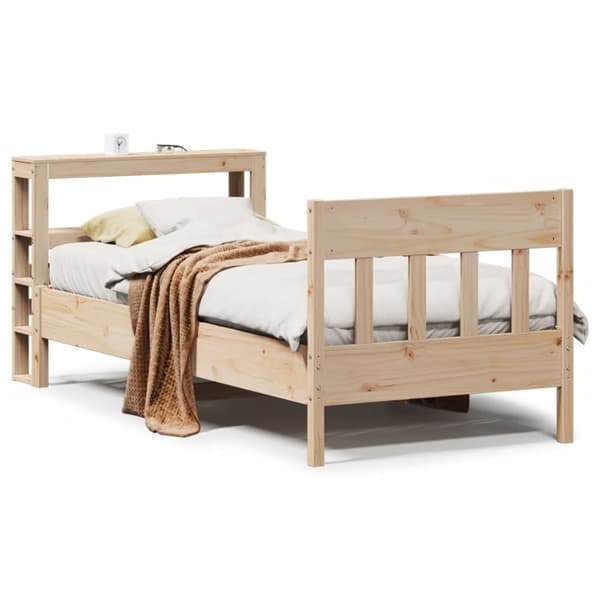 vidaXL Sengeramme uten madrass 75x190 cm heltre furu