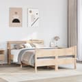 Miniatyrbilde 4 av 11: vidaXL Sengeramme med hodegavl 160x200 cm heltre furu