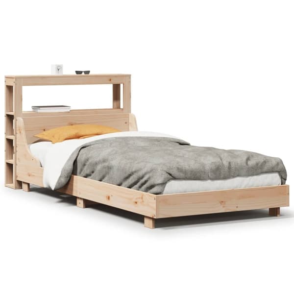 vidaXL Sengeramme uten madrass 75x190 cm heltre furu