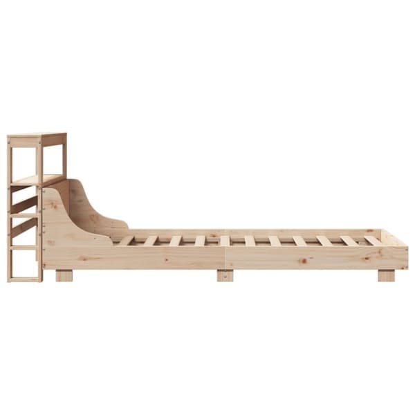 vidaXL Sengeramme uten madrass 75x190 cm heltre furu