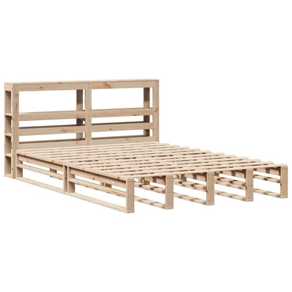 vidaXL sengeramme uden madras 120x200 cm massivt fyrretræ