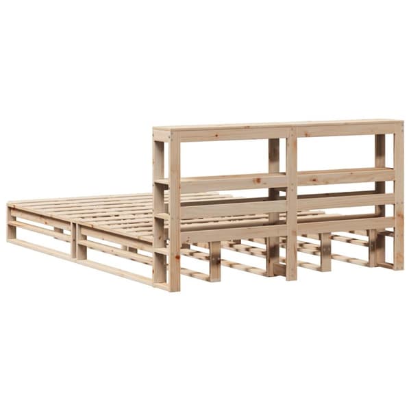 vidaXL sengeramme uden madras 120x200 cm massivt fyrretræ