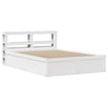 Miniatyrbilde 3 av 11: vidaXL Sengeramme med hodegavl hvit 140x200 cm heltre furu