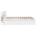 Miniatyrbilde 8 av 11: vidaXL Sengeramme med hodegavl hvit 140x200 cm heltre furu