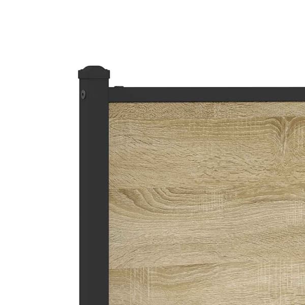 vidaXL Sengeramme i metall uten madrass sonoma eik 120x200 cm
