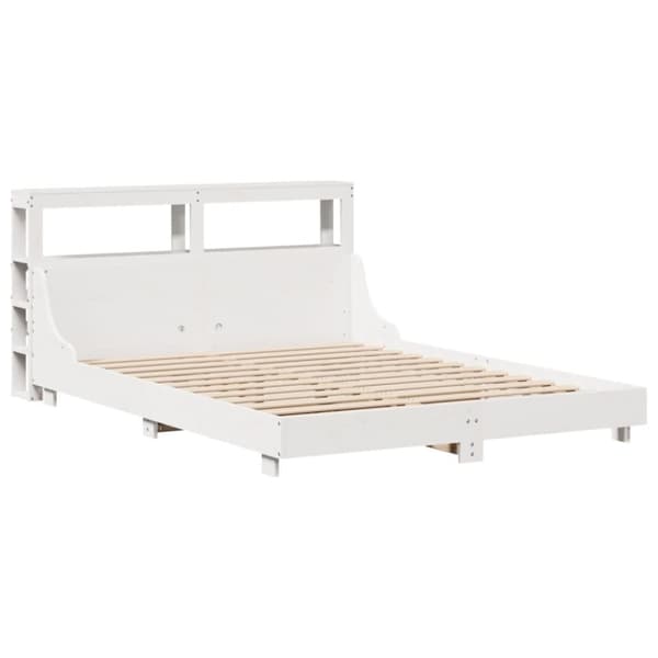 vidaXL Sengeramme uten madrass hvit 150x200 cm heltre furu