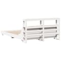 Miniatyrbilde 7 av 11: vidaXL Sengeramme uten madrass hvit 150x200 cm heltre furu