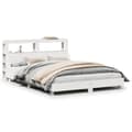 Miniatyrbilde 1 av 11: vidaXL Sengeramme uten madrass hvit 150x200 cm heltre furu
