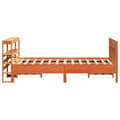 Miniatyrbillede 6 af 11: vidaXL sengeramme uden madras 135x190 cm massivt fyrretræ brun