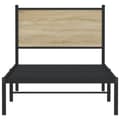 Miniatyrbillede 6 af 11: vidaXL sengeramme uden madras 80x200 cm metal sonoma-eg