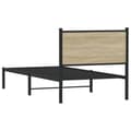 Miniatyrbillede 8 af 11: vidaXL sengeramme uden madras 80x200 cm metal sonoma-eg
