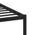 Miniatyrbilde 9 av 11: vidaXL Sengeramme i metall uten madrass brun eik 120x190 cm