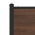 Miniatyrbilde 10 av 11: vidaXL Sengeramme i metall uten madrass brun eik 120x190 cm
