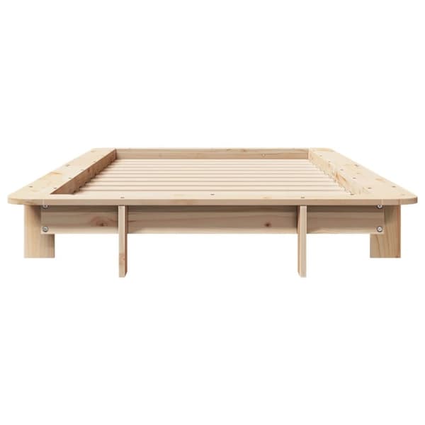 vidaXL Sängynrunko ilman patjaa 90x190 cm täysi mänty