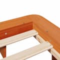 Miniatyrbilde 8 av 10: vidaXL Sengeramme uten madrass voksbrun 140x190 cm heltre furu