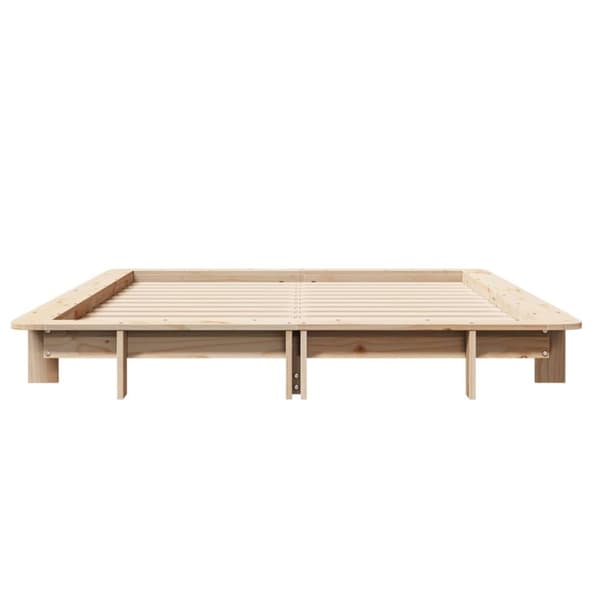 vidaXL Sengeramme uten madrass 150x200 cm heltre furu