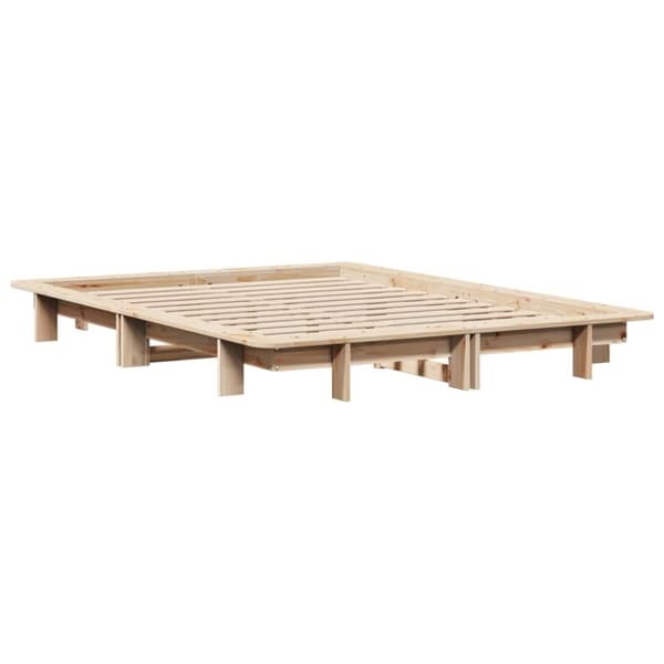 vidaXL Sengeramme uten madrass 150x200 cm heltre furu