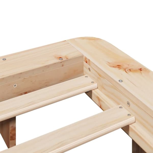 vidaXL Sengeramme uten madrass 150x200 cm heltre furu