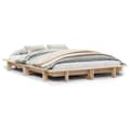 Miniatyrbilde 2 av 10: vidaXL Sengeramme uten madrass 150x200 cm heltre furu