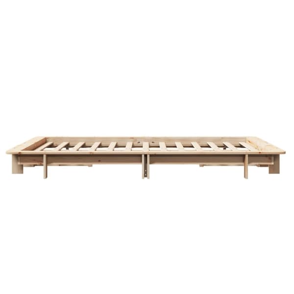vidaXL Sengeramme uten madrass 120x190 cm heltre furu