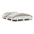 Miniatyrbilde 3 av 10: vidaXL Sengeramme uten madrass hvit 120x200 cm heltre furu