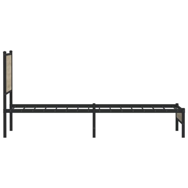 vidaXL sengeramme uden madras 80x200 cm metal sonoma-eg