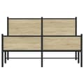 Pikkukuva 6 / 11: vidaXL Metallinen sängynrunko ilman patjaa Sonoma-tammi 140x190 cm