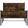 Pikkukuva 6 / 11: vidaXL Metallinen sängynrunko ilman patjaa savutammi 100x190 cm