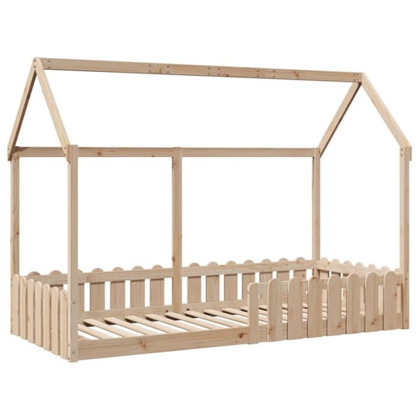 vidaXL sengeramme til husseng 90x190 cm massivt fyrretræ