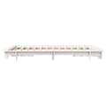 Miniatyrbilde 6 av 10: vidaXL Sengeramme uten madrass hvit 140x190 cm heltre furu