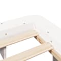 Miniatyrbilde 8 av 10: vidaXL Sengeramme uten madrass hvit 140x190 cm heltre furu