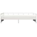 Miniatyrbilde 4 av 11: vidaXL Dagseng med madrass hvit 80x200 cm heltre furu