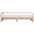 Miniatyrbilde 5 av 11: vidaXL Uttrekkbar dagseng med madrass 90x190 cm heltre furu