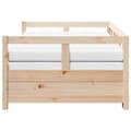 Miniatyrbilde 6 av 11: vidaXL Uttrekkbar dagseng med madrass 90x190 cm heltre furu