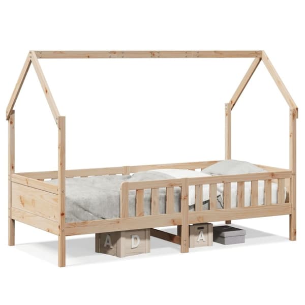 vidaXL sengeramme til husseng 90x200 cm massivt fyrretræ