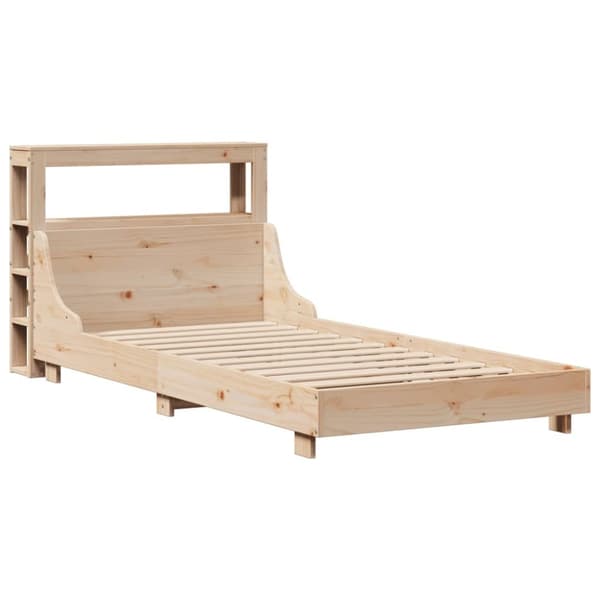 vidaXL Sängynrunko ilman patjaa 90x200 cm täysi mänty