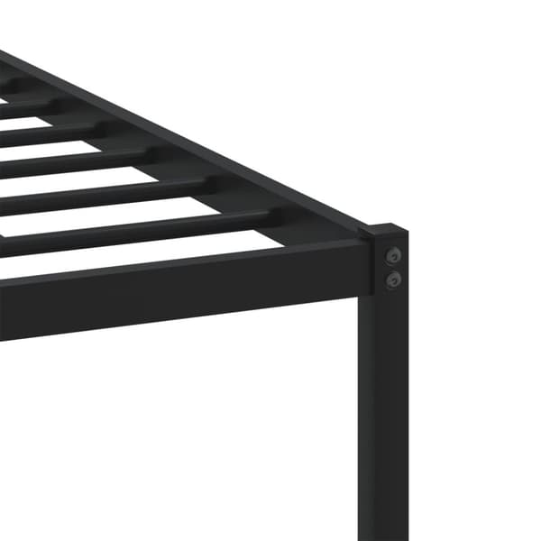vidaXL sengeramme uden madras 180x200 cm metal brun egetræsfarve