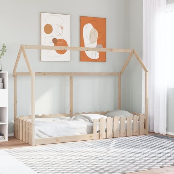 vidaXL sengeramme til husseng 80x200 cm massivt fyrretræ