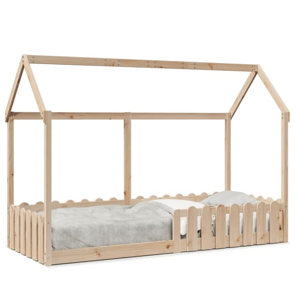 vidaXL sengeramme til husseng 80x200 cm massivt fyrretræ