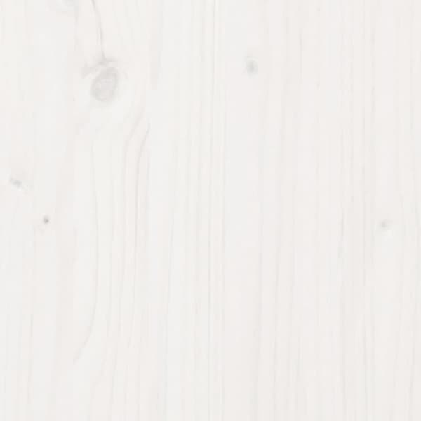 vidaXL sengeramme uden madras 160x200 cm massivt fyrretræ hvid