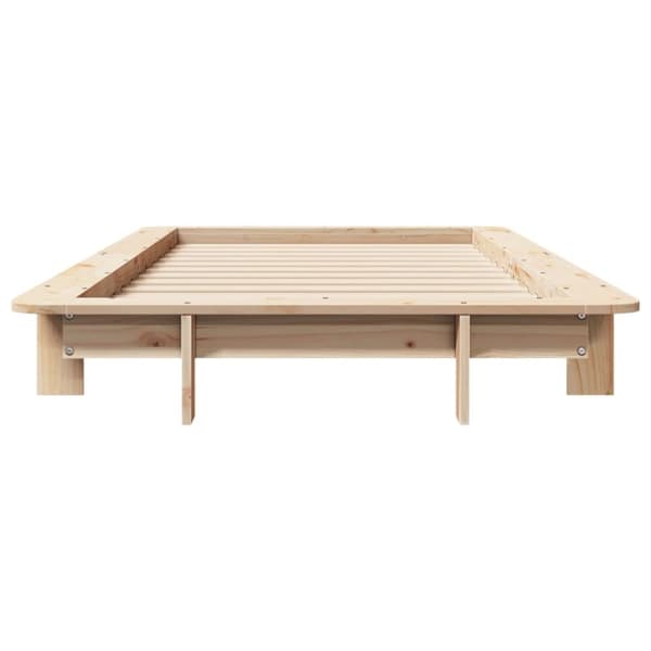 vidaXL Sängynrunko ilman patjaa 100x200 cm täysi mänty
