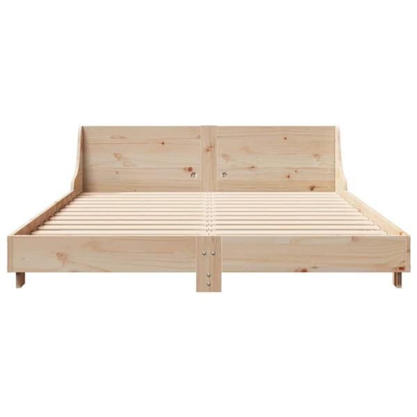 vidaXL sengeramme uden madras 150x200 cm massivt fyrretræ