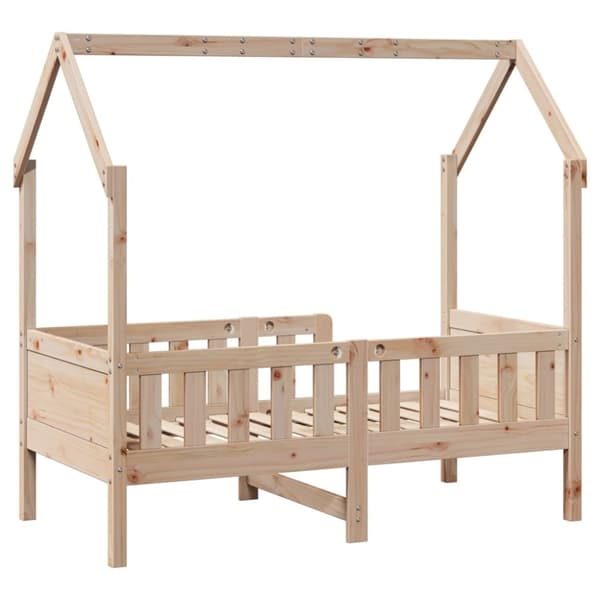 vidaXL sengeramme til husseng 70x140 cm massivt fyrretræ
