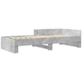 Miniatyrbilde 3 av 10: vidaXL Sengeramme betonggrå 75x190 cm konstruert tre