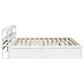Miniatyrbilde 8 av 11: vidaXL Sengeramme med hodegavl hvit 180x200 cm heltre furu